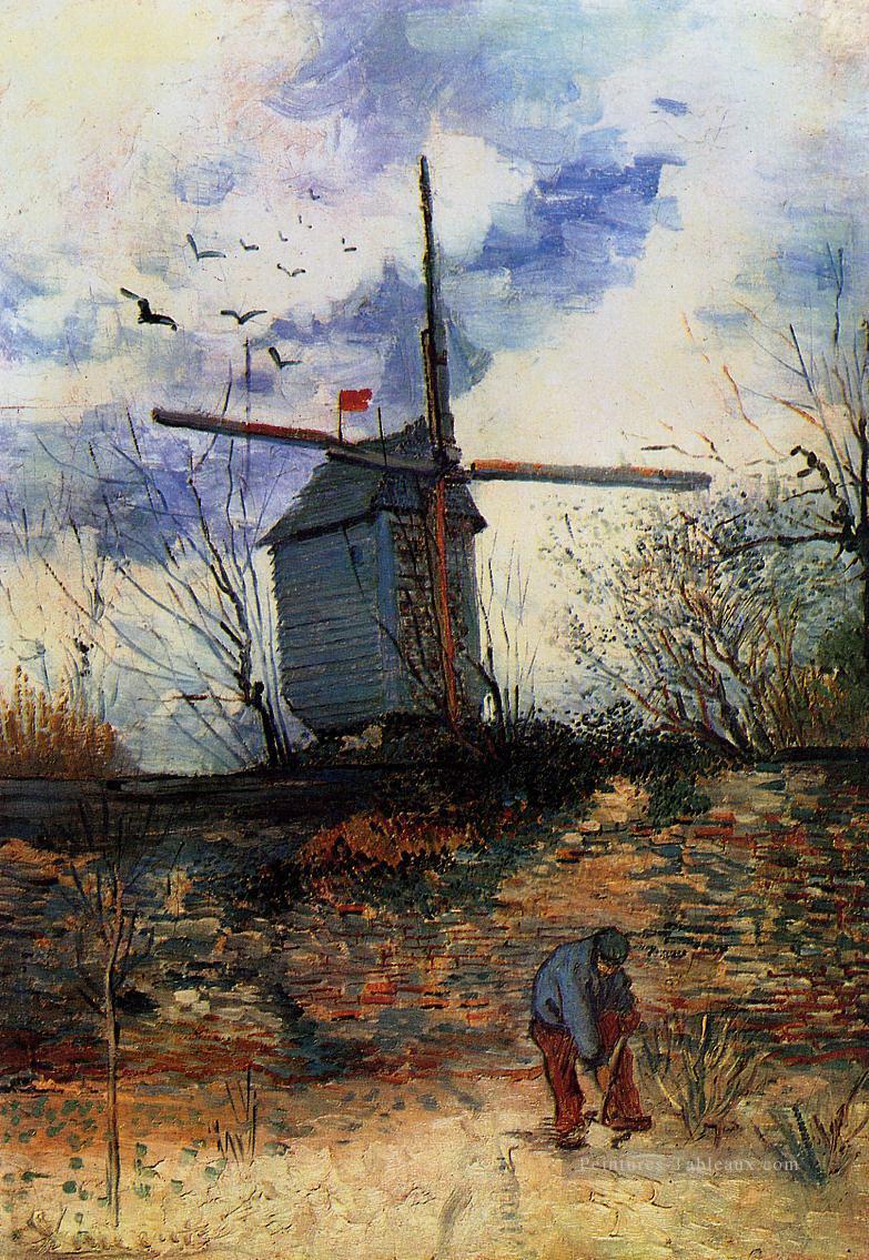 Moulin de la Galette Vincent van Gogh Peintures à l'huile